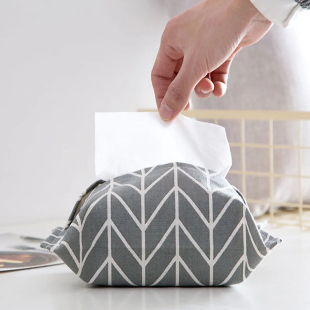 

Creative Canvas Storage Box Organizer Paper Storage towel bag High Quality Housekeeping Container Organizers Hot Sale High