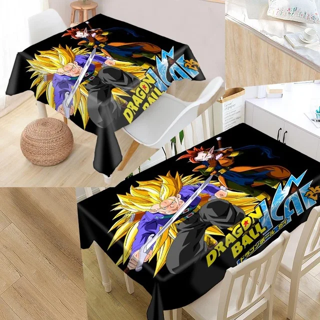 3D цифровая печать Dragon Ball серии мультфильм пылеотталкивающая скатерть тумбочка ткань стол наружное декорирование скатерть