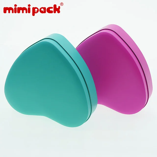 Mimipack 12 шт. элегантные жестяные банки в форме сердца конфеты Шоколадные украшения коробки в 3 цвета 165x40 мм