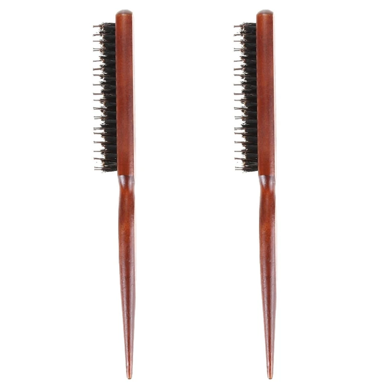 2pc Pro Professional Salon Teasing Back Hair Brushes Wood Slim Line Comb Hairbrush Extension Hairdressing Styling Tools Diy Kit Personal Care Appliance Accessories Aliexpress