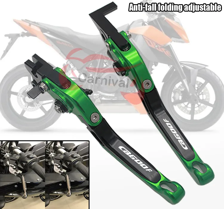 Con логотип ЧПУ Freno de motocicleta palancas para FORHonda CB600F CB 600 F Hornet 2007 2013 2008 2009 2010 2011 2012| |
