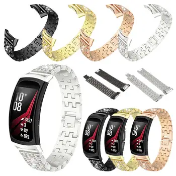 

Watchband For Samsung Galaxy Gear Fit2 PRO R365 Belt Luxury Stainless Steel Watch Band Strap For Samsung Galaxy Gear Fit2 R360