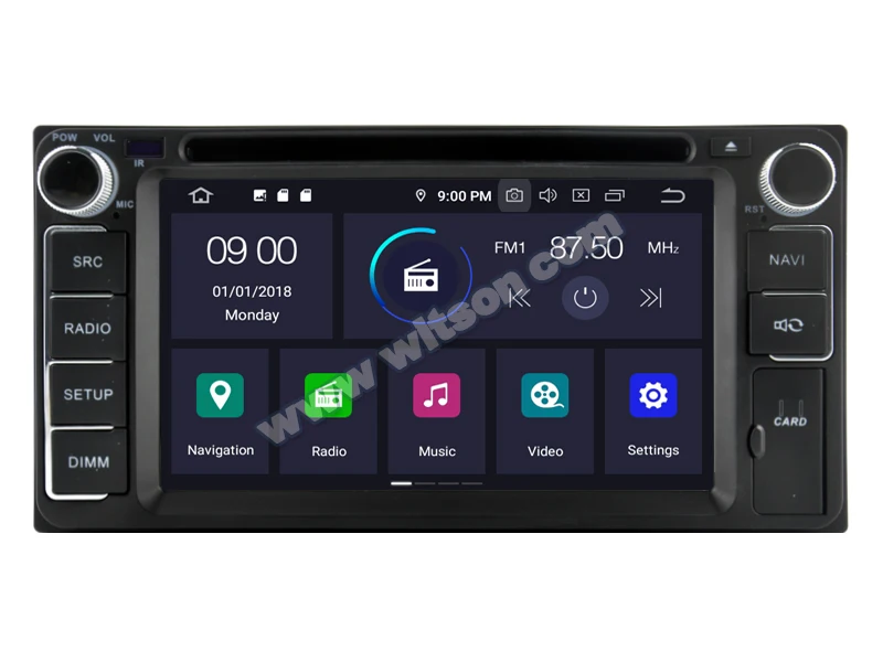 Best 6.2" Android 9.0 Pie OS Car DVD Multimedia Navigation GPS Radio for Toyota RunX 2003-2006 Corolla 2000-2006 Fortuner 2005-2011 0