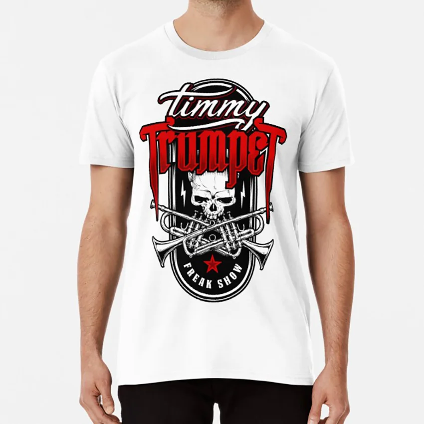 Футболка с надписью Timmy freak show - Цвет: Белый