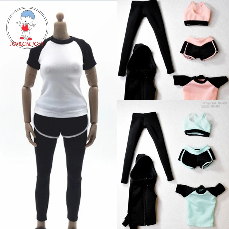 1/6 Scale Women's Black Sport Vest Model For 12" Female Action Figure doll