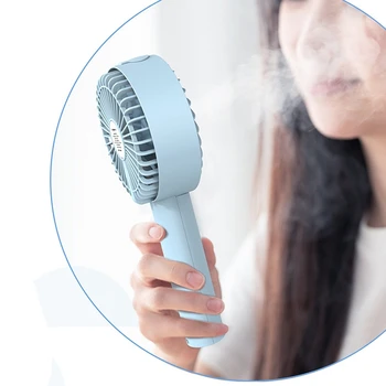 

2000MAh Handheld Fan Portable Misting Fan with 20Ml Water Tank Personal Cooling Fan Humidifier USB Rechargeable Fan