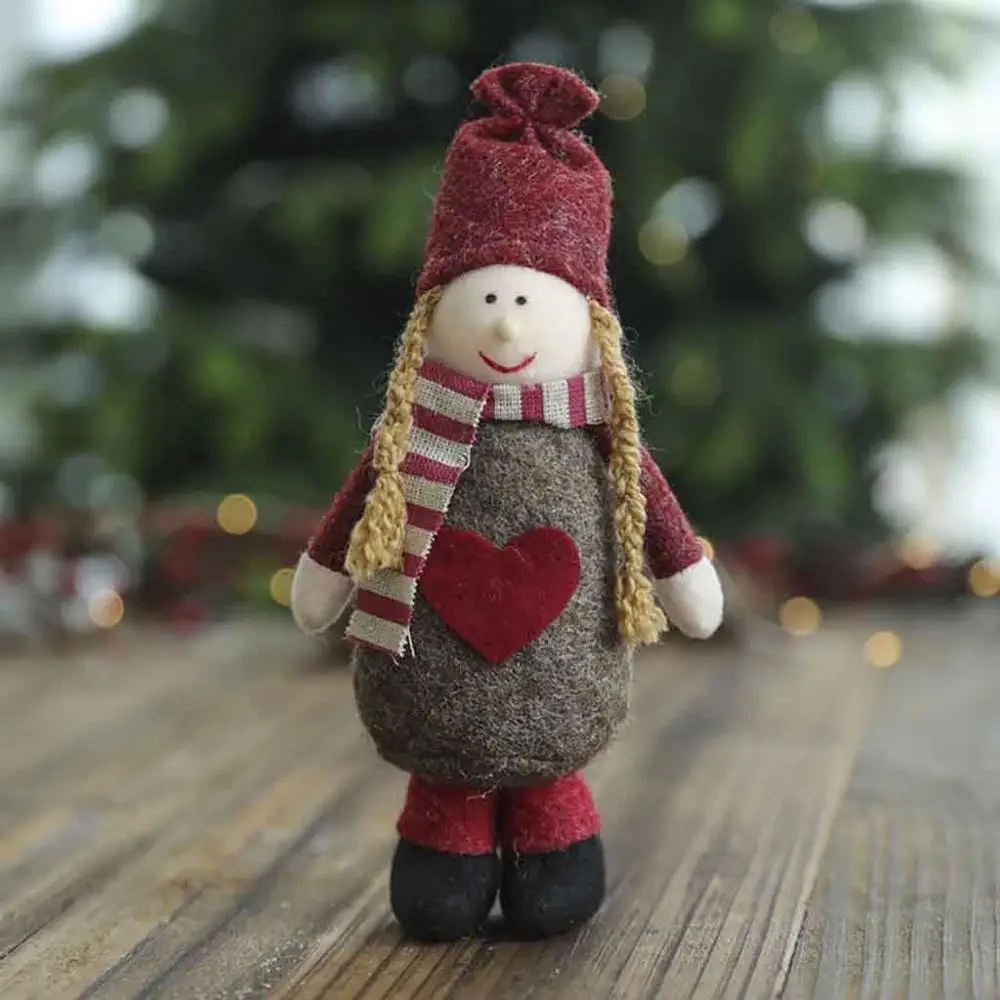 deer ornament Navidad Рождественский Снеговик кукла рождественский подарок для ребенка игрушка украшение стола для дома Рождественская елка Новогодние украшения@ 25 - Цвет: deer ornament