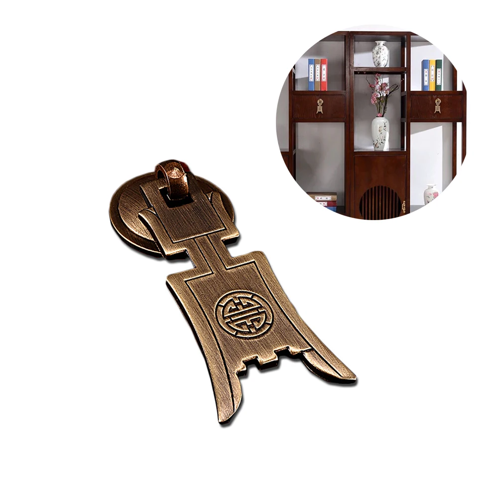 Tiazza китайский стиль винтажная мебель ящик из латуни тянет ручка коробка