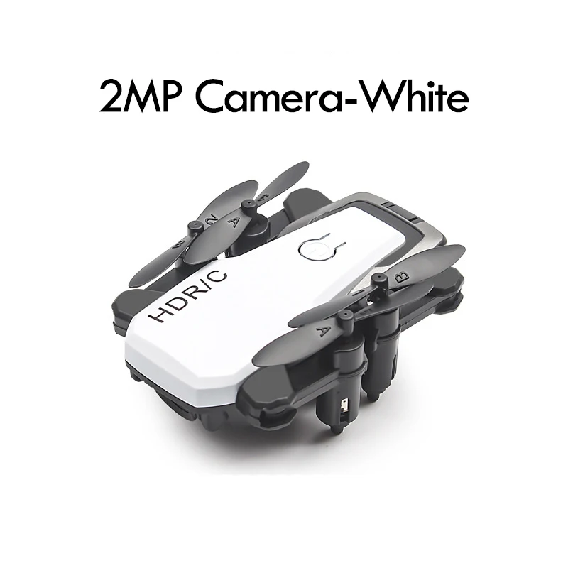 Радиоуправляемый Дрон Квадрокоптер с камерой 0.3MP/2.0MP/5.0MP/4K антенна Wifi четырехосный вертолет с дистанционным управлением - Цвет: 2MP Camera-White