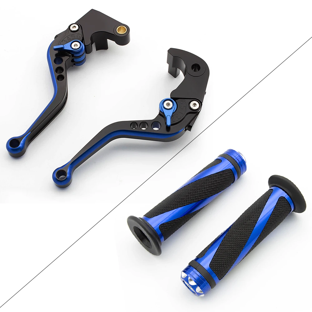 For Yamaha VMX1200 V-MAX Vmax 1200 Short Aluminum Mix Color Adjustable Motorcycle Brake Clutch Lever & Handle Grips Set | Автомобили и