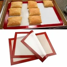 30x21 см силиконовый коврик для выпечки силиконовый коврик кухонная паста Скалка Прочный инструмент булавки торт пищевой многоразовый Скалка коврик
