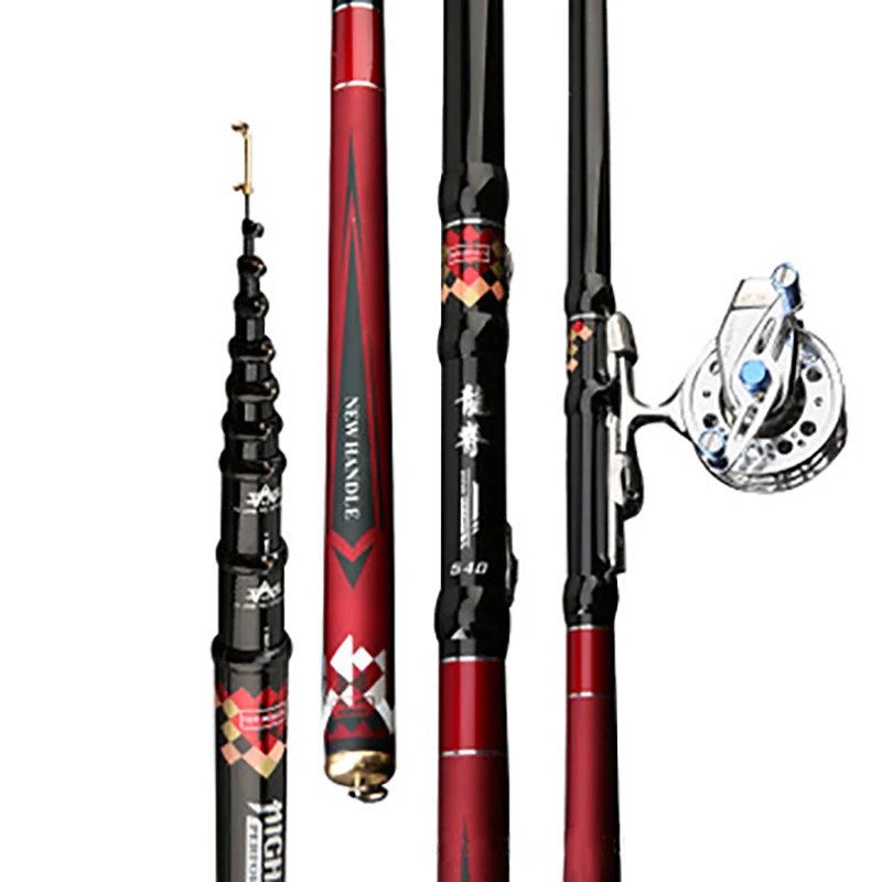

Carbon Fishing Rod Telescopic Positioning Ocean Fishing 4.5M/5.4M/6.3M/7.2M Ultralight Tackle Fishing Tool