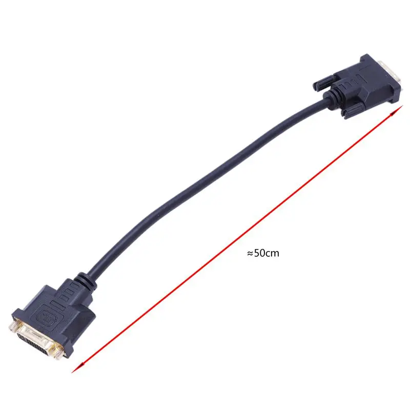 DVI-D Dual Link Мужской цифровой 24+ 1 к DVI 24+ 1 Женский Видео удлинитель 30 см для монитора проектора