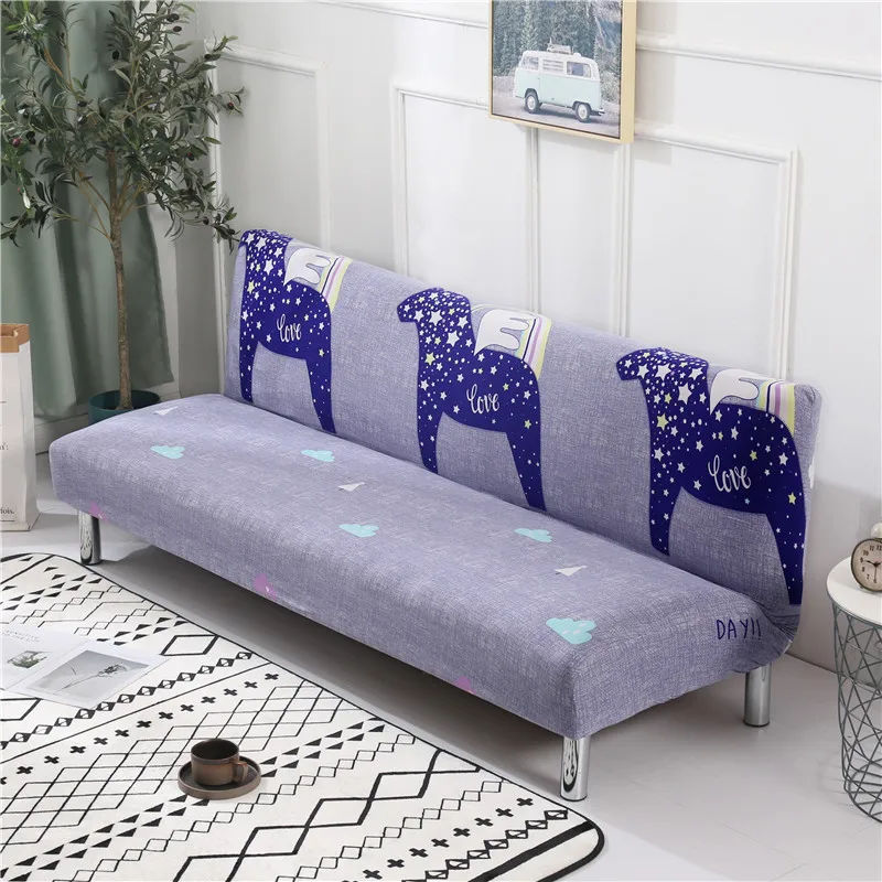 Современный минималистичный эластичный удобный чехол для дивана Универсальный Полный Чехол без подлокотника складная кровать пылезащитный чехол украшение дома - Цвет: 23