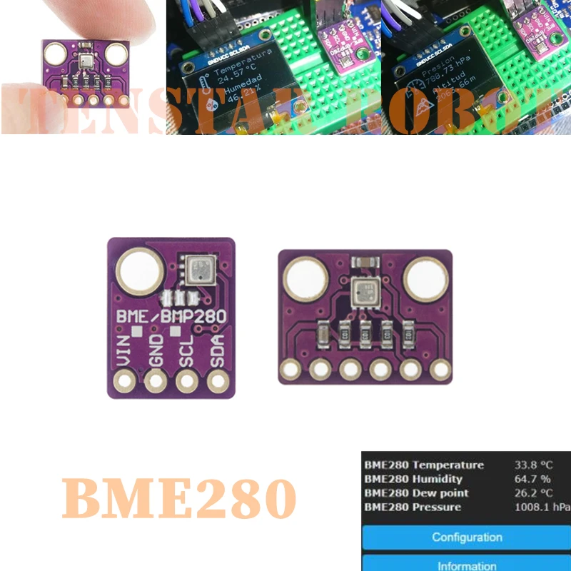 BME280 5V 3.3V Digital Sensor Temperature Humidity Barometric Pressure Module I2C SPI | Электронные компоненты и