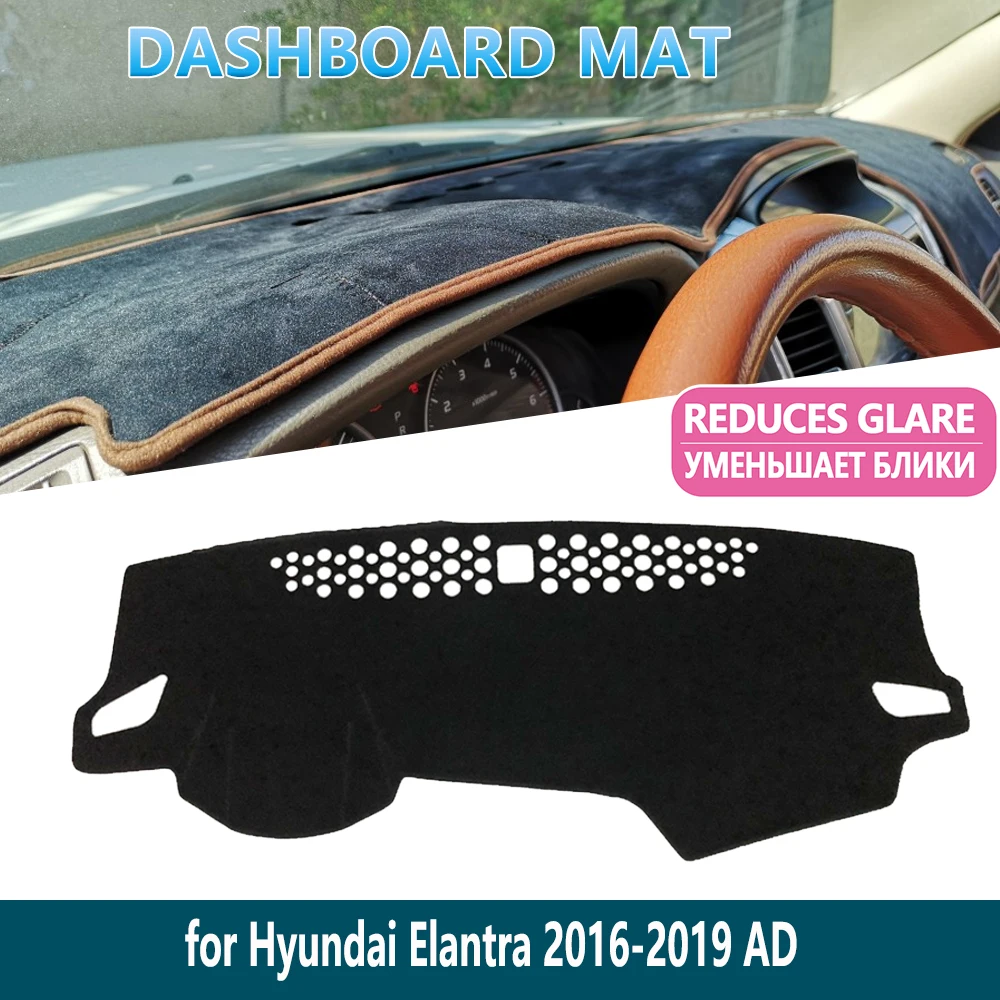 

for Hyundai Elantra 2016 2017 2018 2019 AD Avante Dashboard Mat Anti-UV Cover carpet Inner Sun Shade Dash board Car Accessories