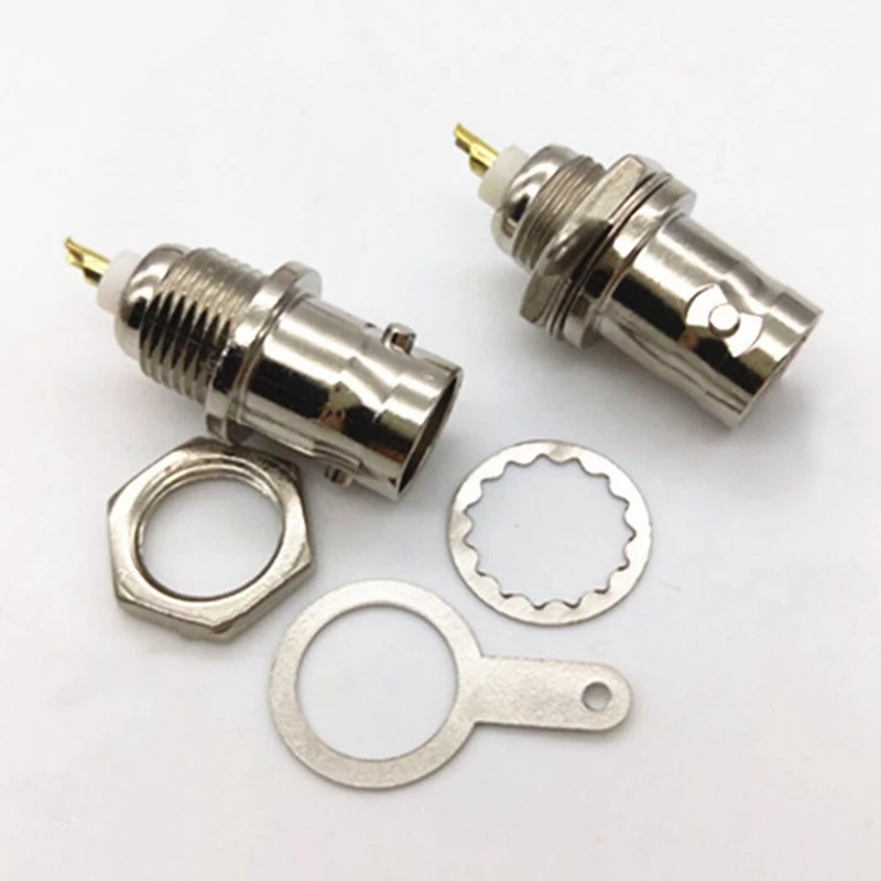 5PCS BNC Female Connectors Chassis Panel Mount Monitor Accessories Suit For Communications Equipment