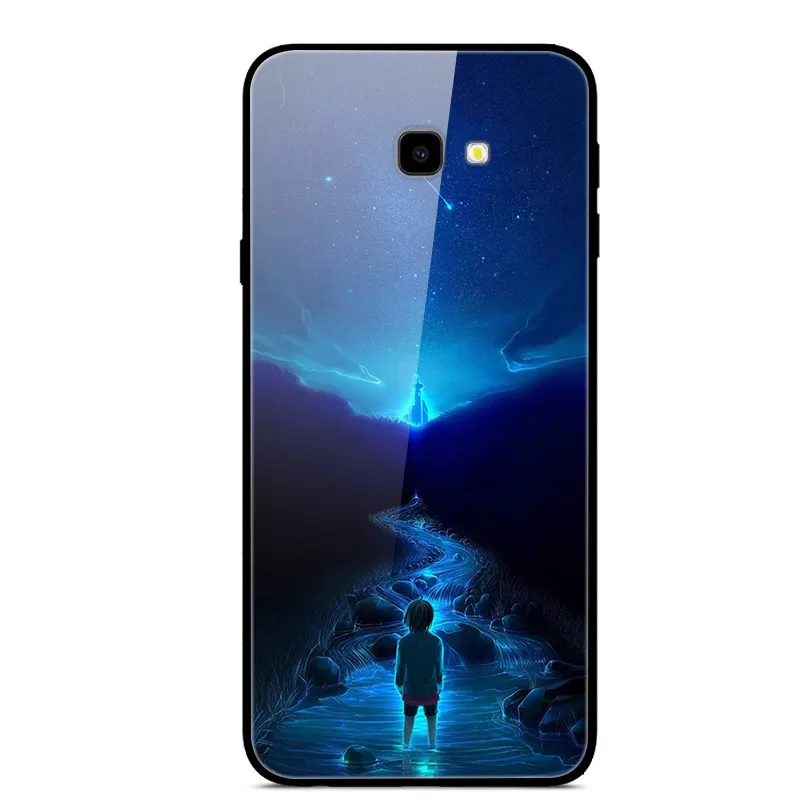 5 Чехол для телефона для samsung Galaxy J4 Plus чехол задняя крышка для samsung Galaxy J4 J4+ J4Plus чехол из закаленного стекла - Цвет: 5