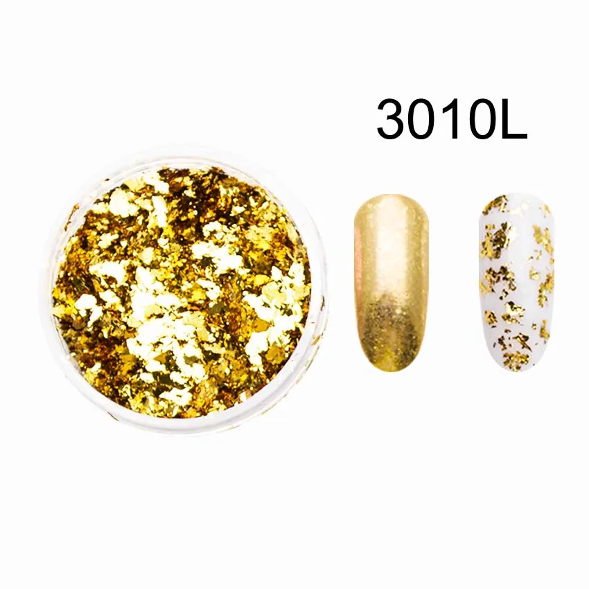 

Magic Mirror Effect Glitter Nail Flakes Sequins Powder Colorful Irregular Paillette Chrome Pigment Nail Decoration SF3049