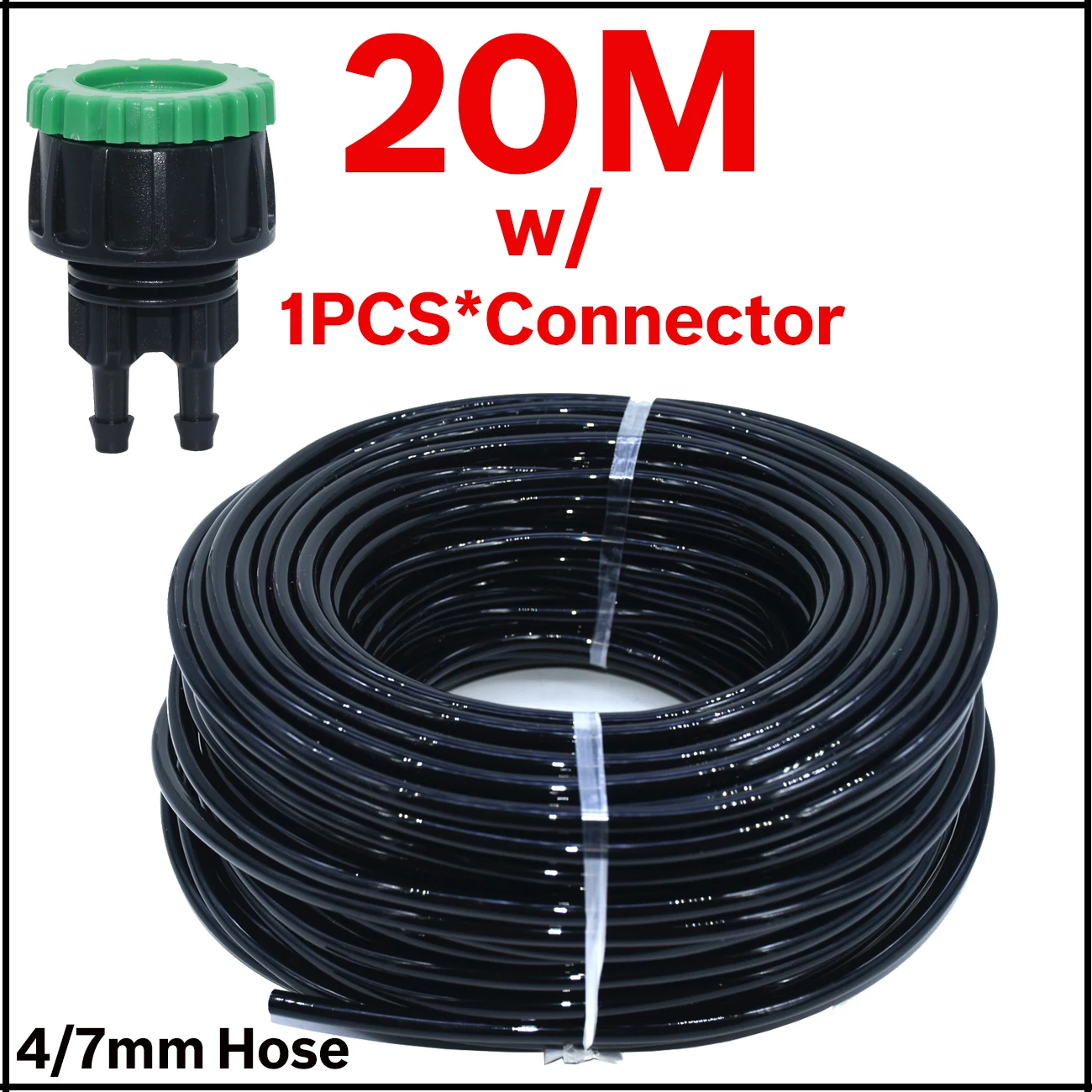 KESLA 5m-50m Garden Watering Hose 4/7mm PVC Pipe Micro Drip Irrigation Tubing Sprinkler w/ Tap Connector for Balcony Greenhouse