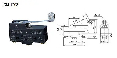 

5Pcs MICRO SWITCH TM-1703 CM-1703 CNTD