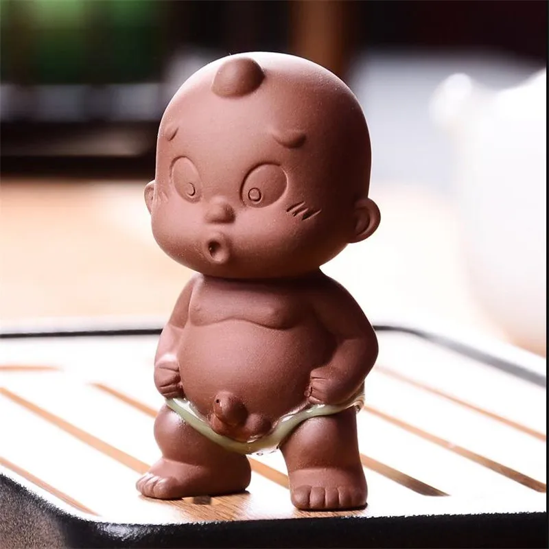 Real Yixing Zisha Tea Pet Monk Pee Doll China Creative Tea Play - Foto 6