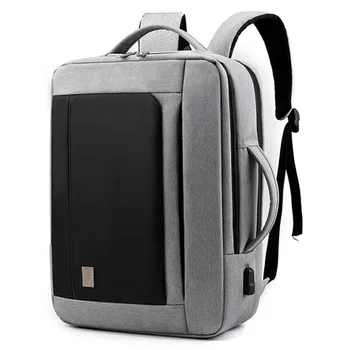 

Men's Backpack Casual Business USB Charge Computer Laptop Backpacks Large Capacity Anti-theft Waterproof Schoolbag Bag For Male