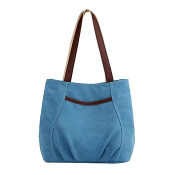 

Ladies Canvas Casual Shoulder Bag Tote Bag Cotton Travel Tote Bag Purse