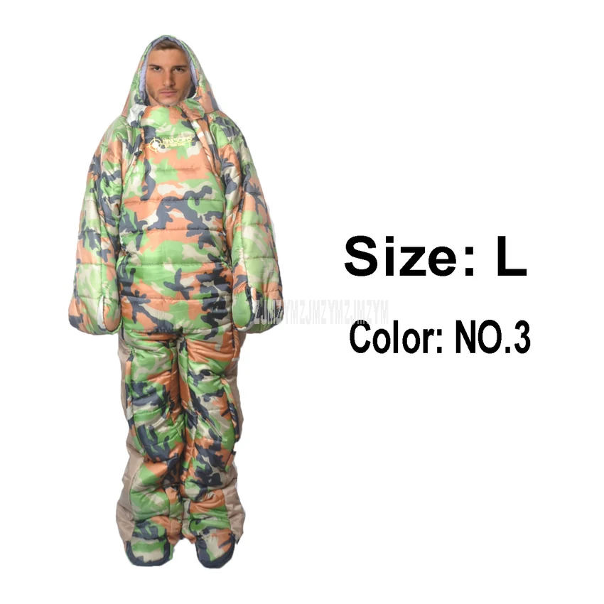 NO.3 Color L Size Взрослый переносной спальный мешок для больниц, Ночная одежда для сна, теплый спальный мешок для путешествий на открытом воздухе, походов, походов, прогулок - Цвет: NO.3 Color L Size
