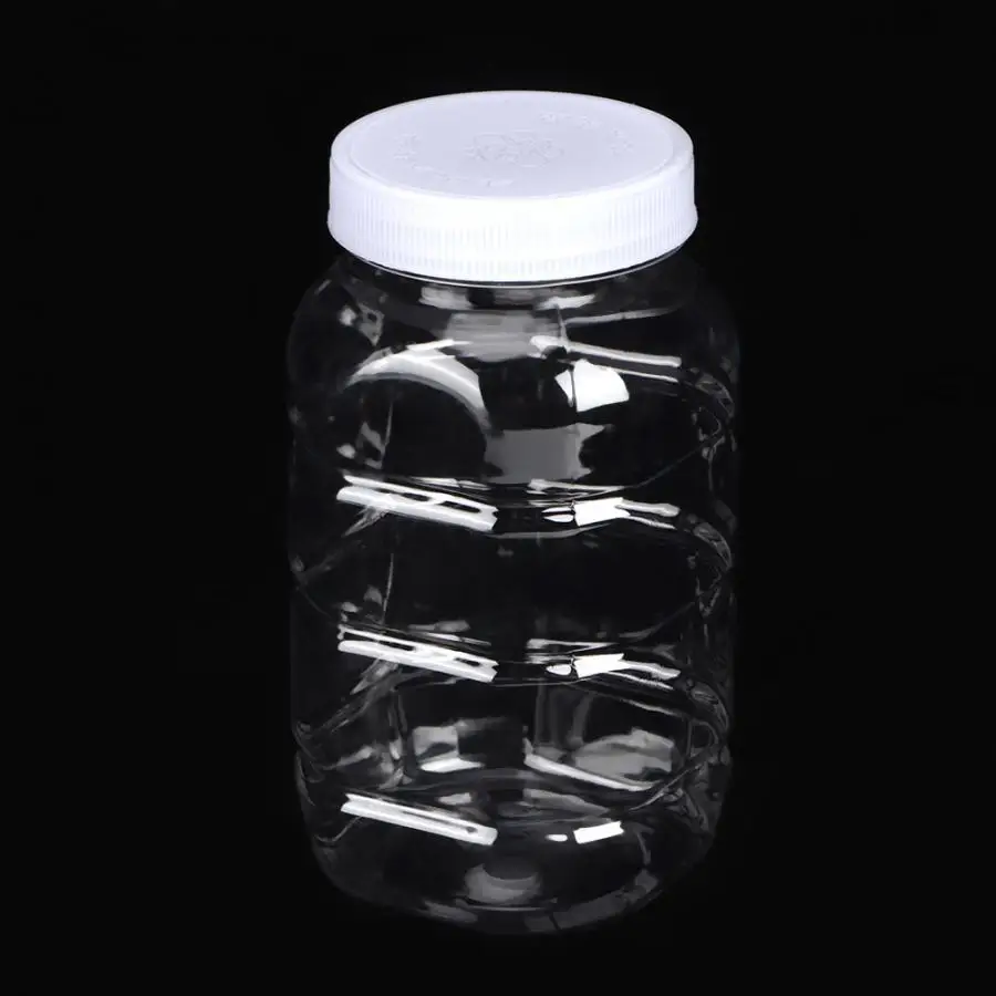 Баночка керамическая 32 шт 1000 г мед пластиковая банка Квадратная бутылка для меда банка контейнер с белая крышка стеклянные банки для специй