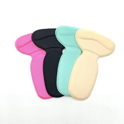 1pair T-shape Shoe Heel Pad Grips Shoe Insert Insoles Foot Heel Protector Cushion Pads for Women Heel Grips Liner Arch Support