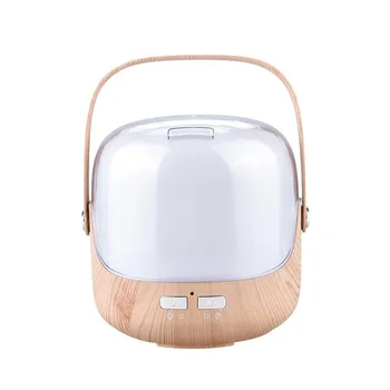 

250ml Ultrasonic Air Humidifier Aroma Essential Oil Diffuser Car USB Humidifier Mist Fogger Maker Handle LED Night lightwood