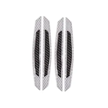 

2Pcs Safety Reflective Warning Strips Carbon Fiber Reflective Strips Diamond Body Decoration Stickers Car Reflective Stickers