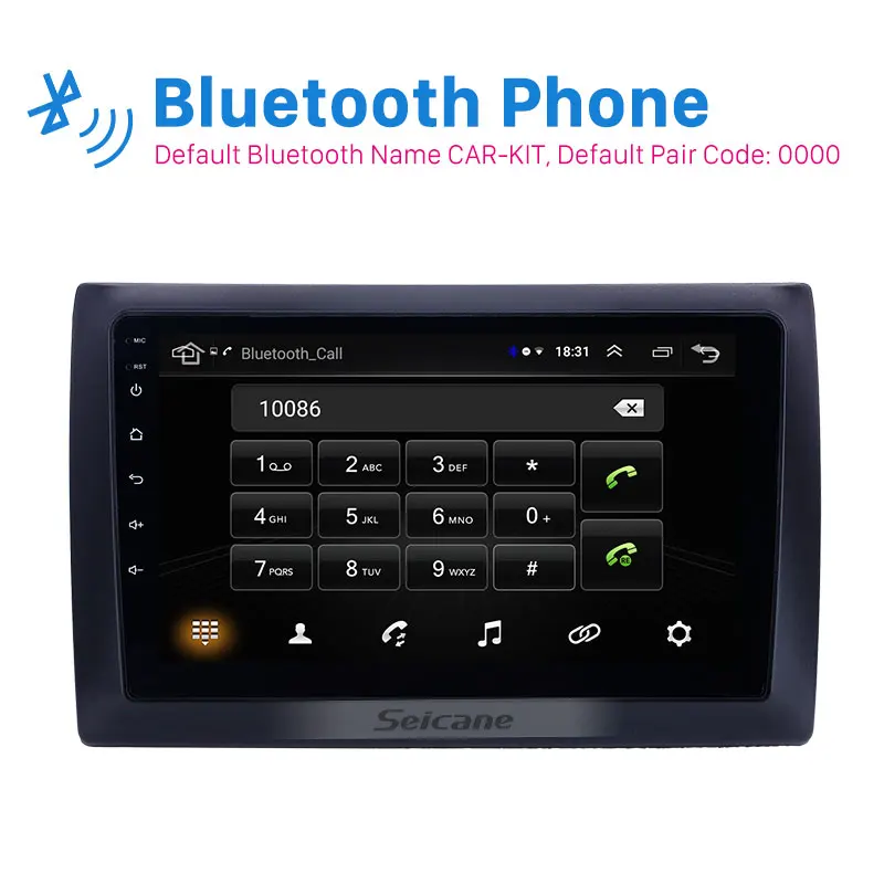 Flash Deal Seicane Android 8.1 9 inch Car Multimedia player for 2010 Fiat Stilo GPS  HD Touchscreen car Radio support OBD2 SWC Carplay DVR 1