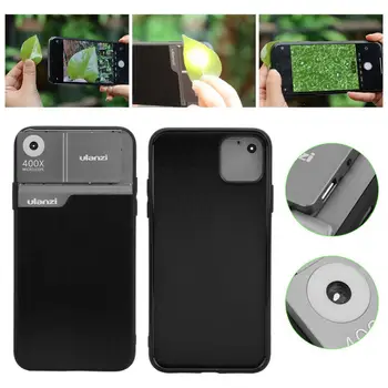 

Ulanzi 400X Microscope Phone Lens Case Kit with Bulit-in Fill Light for iPhone11 / for iPhone 11 Pro / for iPhone 11 Pro Max