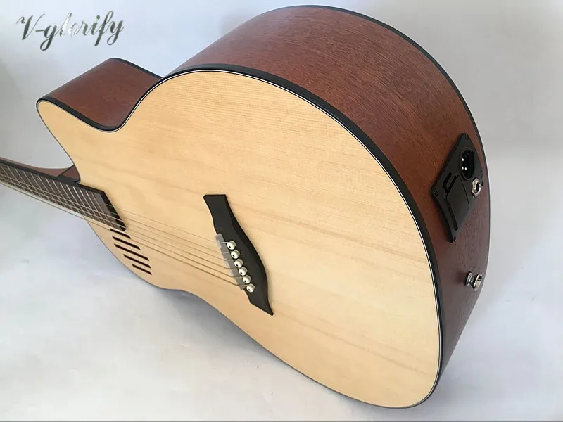 Фабрика Гитары ra 40 дюймов cutway акустической гитары А-формы