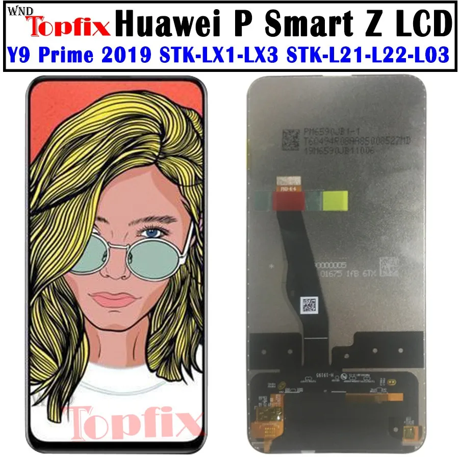 

NEW Original 2019 Huawei Y9 Prime LCD Display Touch Screen For 6.39" HUAWEI P Smart Z Y9 Prime 2019 LCD Screen STK-LX1 STK-L22