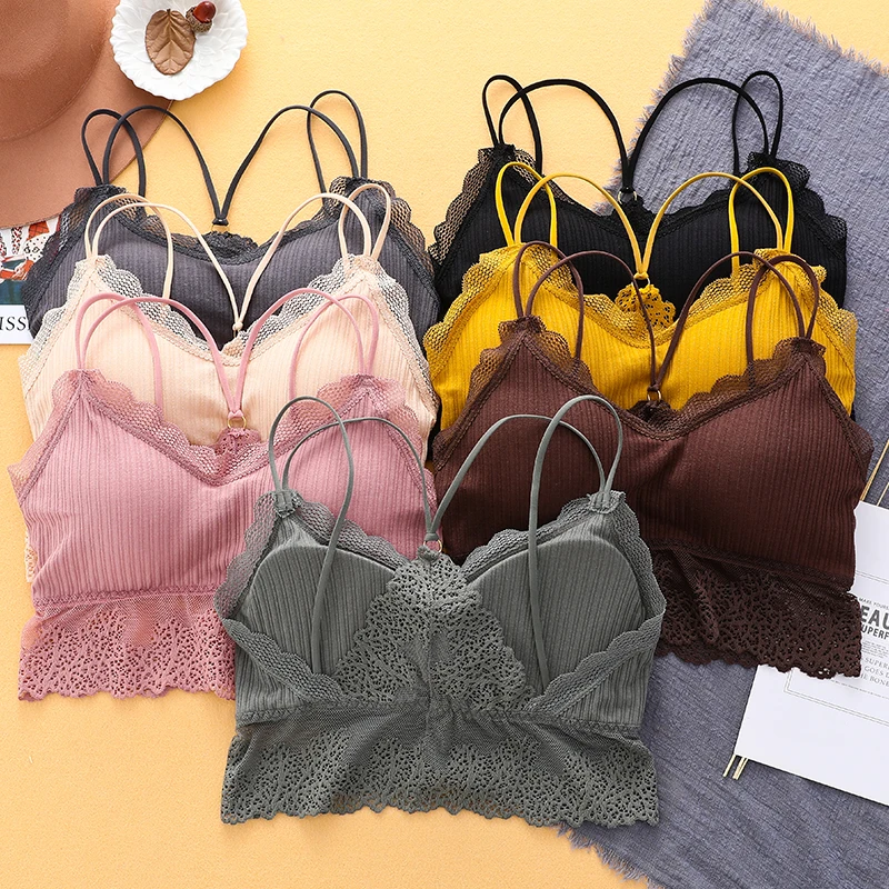 onthouden hoofd Bandiet Vrouwen Push Up Draadloze Lace Bra Top Vrouwen Plus Size Bralette Ondergoed  Lingerie Volle Cup|BH´s| - AliExpress