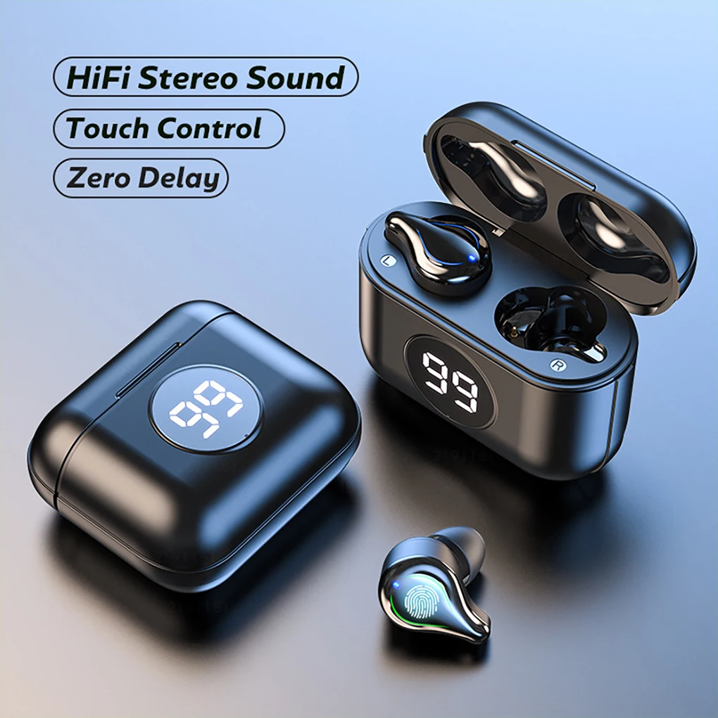 Bluetooth 5 0 Earphones 2200mAh Charging Box Wireless Headphone 9D Stereo Sports Waterproof Earbuds Headsets For smart Phone
