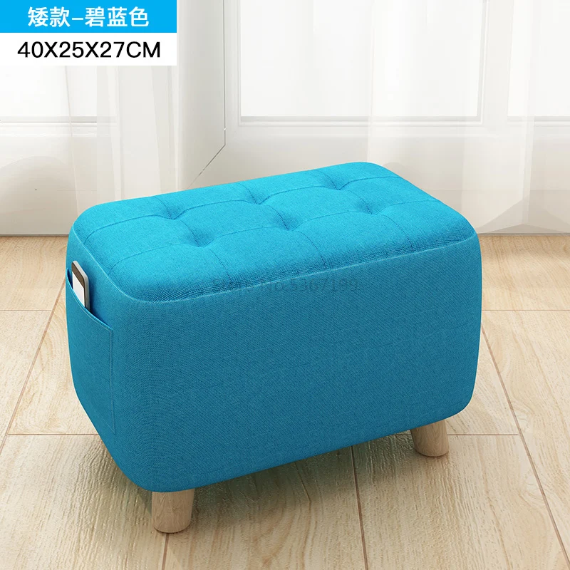 Small Stool Household Creative Small Stool Stool Stool Solid Wood Sofa Shoes Stool Door Footstool Cute Little Chair - Color: Chocolate