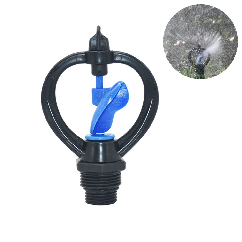 1/2" 360 Degree Irrigation Sprinklers Refraction Sprinklers with plastic nail support Water Saving misting nozzle 1set solar irrigation kit