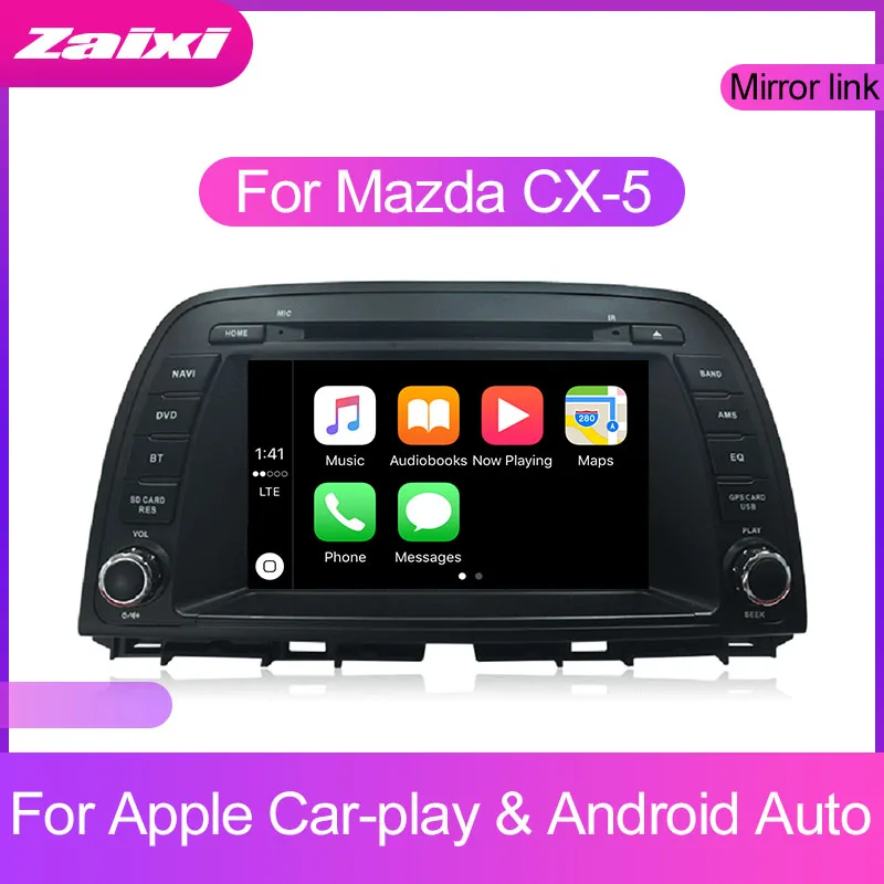 Discount ZaiXi 2 DIN Car Multimedia Player For Mazda CX-5 2012~2017 Android Touchscreen Bluetooth GPS WiFi Navigator FM Radio Player 4