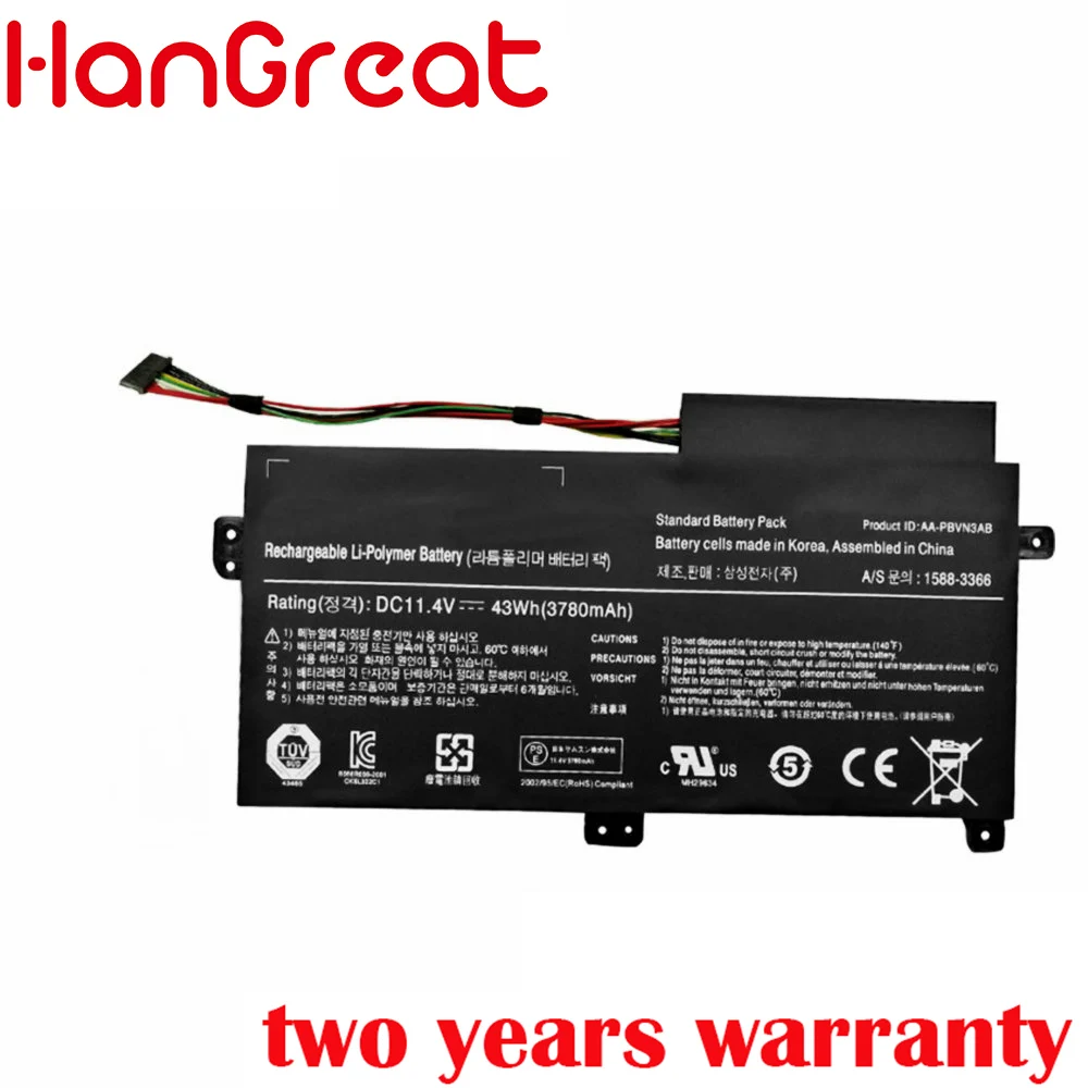 Аккумулятор HanGreat для ноутбука Samsung 11 4 в Np470 NP51OR5E NP510R5E NP370R4E Np510 NP370R5E 1588 3366