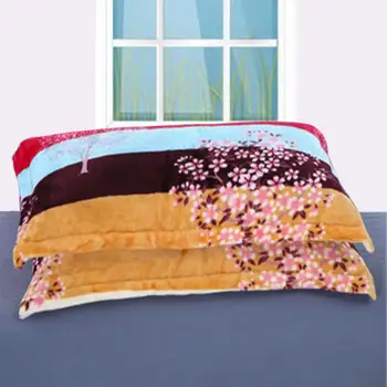 

Coral Velvet Pillow Cover Flannel Pillowcase One-pack Pillows Cover Single Thick Winter King Size Pillow Case Home Decor