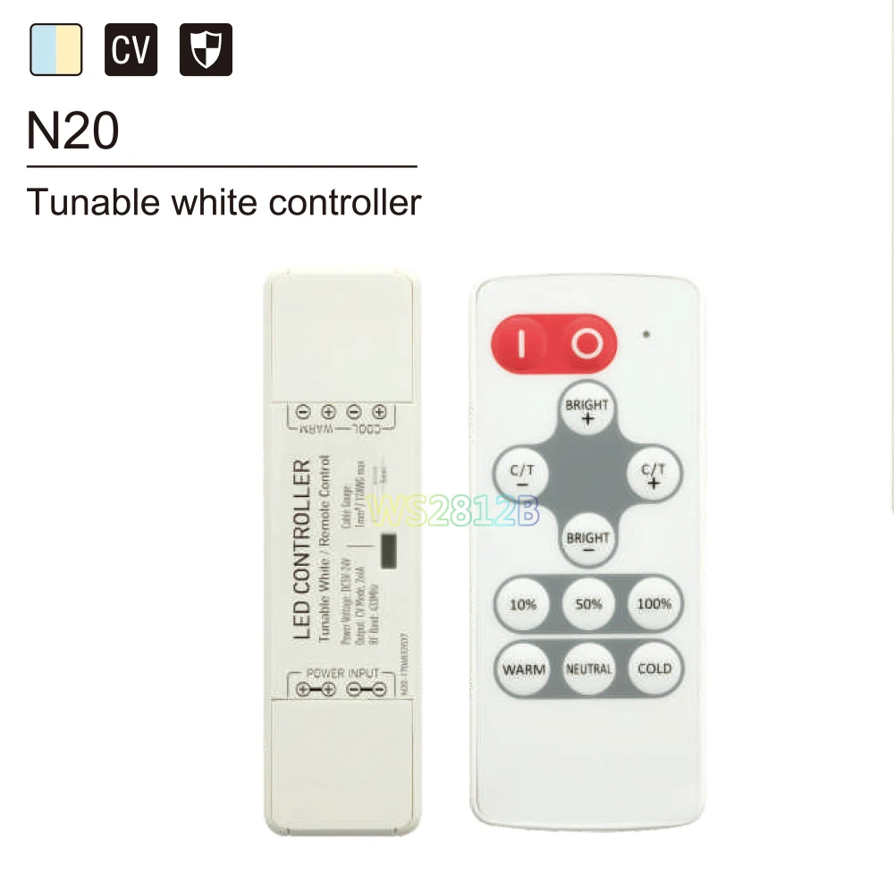 Nano Новый DC5 24V Одноцветный/CCT/RGB/RGBW Беспроводной RF пульт дистанционного управления