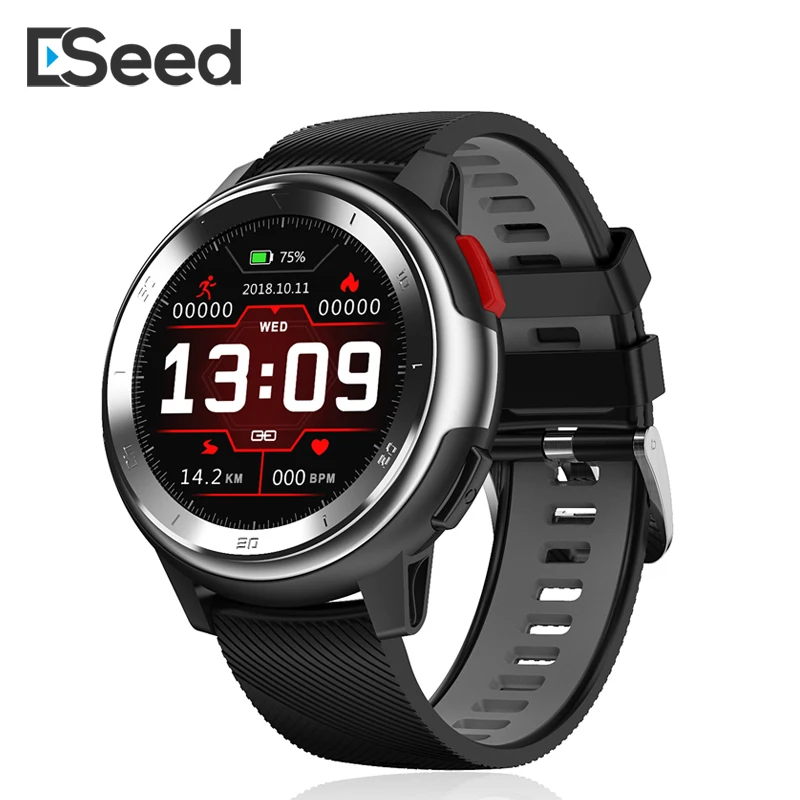 Eseed DT68 smart watch männer IP68 wasserdichte 1,2 zoll full touch bildschirm 230mah 30 tage lange standby EKG smartwatch für android ios