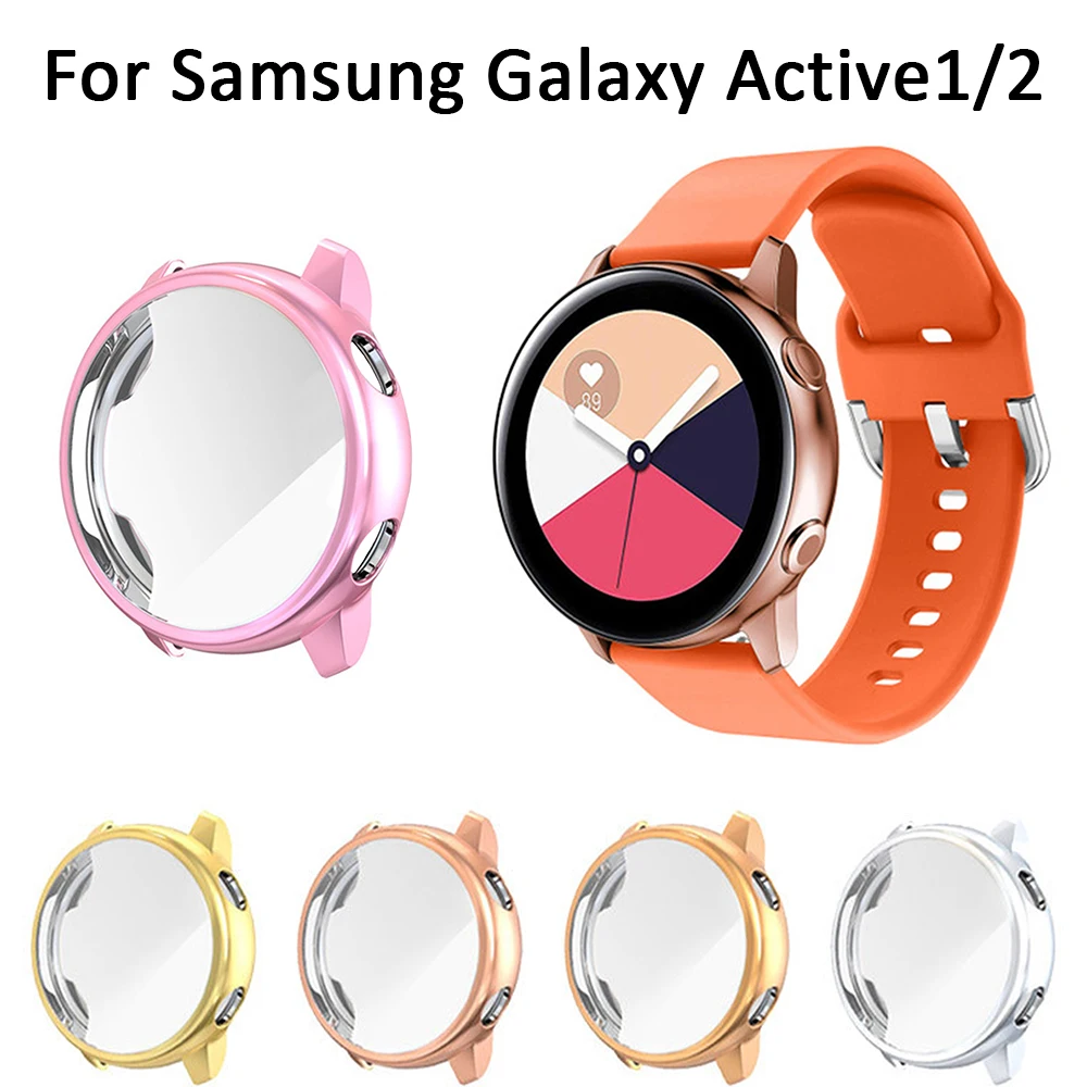 

Watch-case for Samsung Galaxy watch Active 40mm TPU All-inclusive screen protector for electroplating for Samsung Active 2 44mm