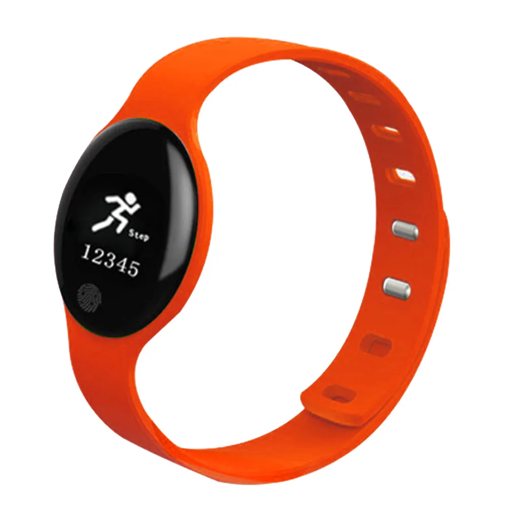 Multi-Function Sports Pedometers Bluetooth Smart Bracelet Fitness Wristband Heart Rate Monitor 0.66inch Touch Screen