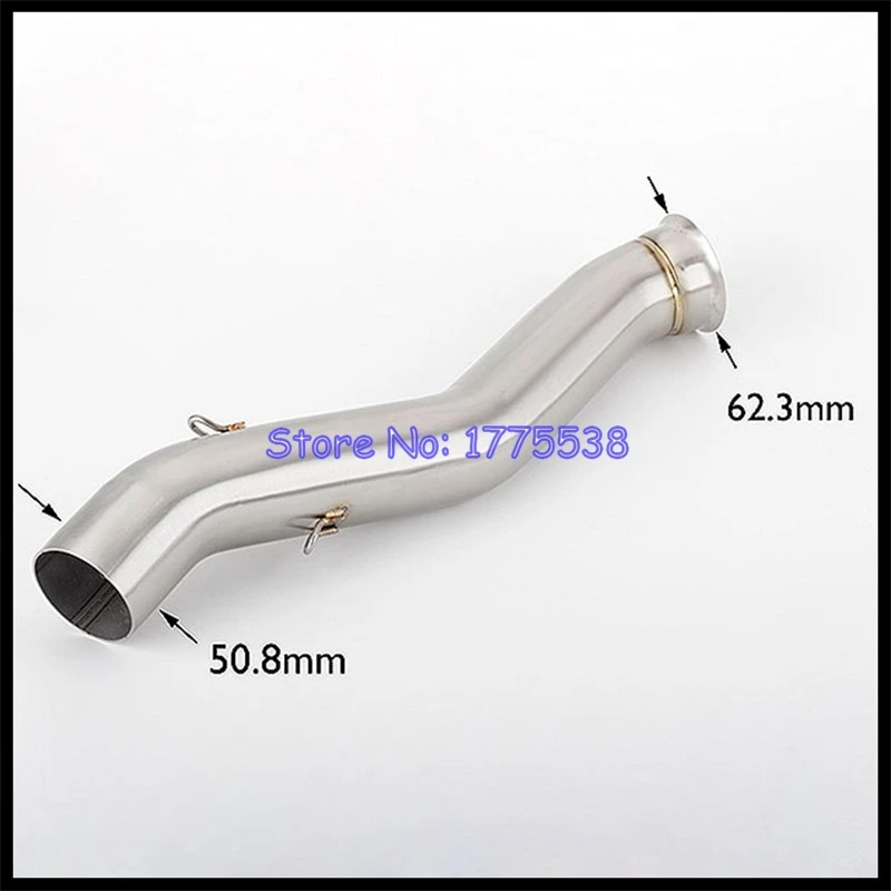 For KTM 790 Adventure / R 2019-2023 for KTM 790 Adventure R Rally 2020 Motorcycle Exhaust Middle Link Pipe Connect 51mm Muffler - Image 2