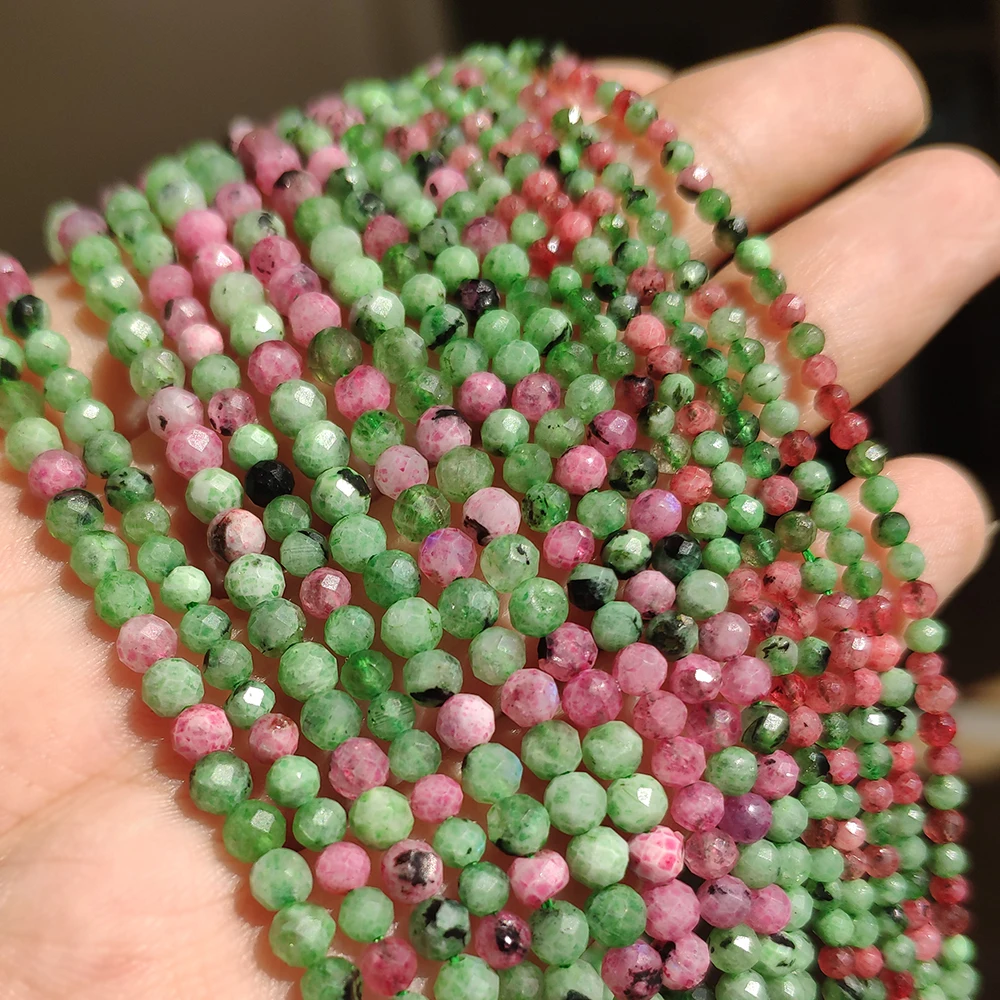 Beads - Natural Beads 2/3/4mm Faceted Crystal Stone Diy Jewelry